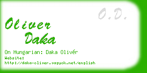 oliver daka business card