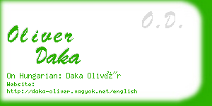 oliver daka business card